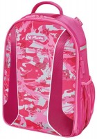 Photos - School Bag Herlitz Airgo Camouflage Girl 