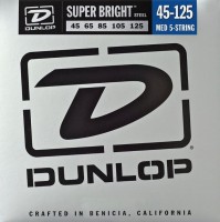 Strings Dunlop Super Bright 5-String Steel Bass 45-125 