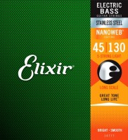 Strings Elixir Bass Stainless Steel Nanoweb 5-String 45-130 