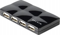 Photos - Card Reader / USB Hub Belkin USB 2.0 7-Port Mobile Hub Active 