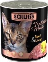 Photos - Cat Food Salutis Trattoria Menu Beef/Liver 0.36 kg 