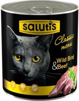 Photos - Cat Food Salutis Classic Menu Wild Bird/Beef 0.36 kg 