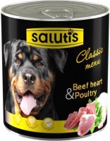 Photos - Dog Food Salutis Classic Menu Beef Heart/Poultry 0.36 kg 