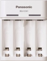 Battery Charger Panasonic Basic USB Charger + Eneloop 4xAA 1900 mAh 