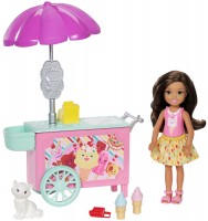 Photos - Doll Barbie Club Chelsea and Ice Cream Cart FDB33 