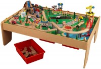 Photos - Car Track / Train Track KidKraft Waterfall Mountain Train Set and Table 17850 