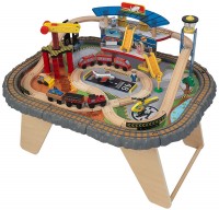 Photos - Car Track / Train Track KidKraft Transportation Station Train Set and Table 17564 