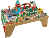 Photos - Car Track / Train Track KidKraft Waterfall Station Train Set and Table 18001 