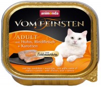 Photos - Cat Food Animonda Adult Vom Feinsten Chicken/Beef/Carrots  32 pcs