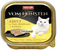 Photos - Cat Food Animonda Adult Vom Feinsten Turkey/Beef/Carrots  32 pcs