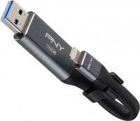 Photos - USB Flash Drive PNY OTG Duo-Link Lightning 128Gb 