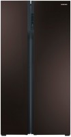 Photos - Fridge Samsung RS552NRUA9M burgundy