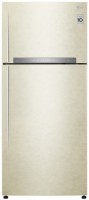 Photos - Fridge LG GN-H702HEHZ beige