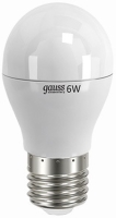 Photos - Light Bulb Gauss LED ELEMENTARY G45 6W 2700K E27 53216T 3pcs 