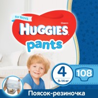 Photos - Nappies Huggies Pants Boy 4 / 108 pcs 
