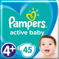 Photos - Nappies Pampers Active Baby 4 Plus / 45 pcs 
