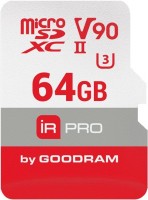 Photos - Memory Card GOODRAM microSD IRDM Pro V90 UHS II U3 64 GB