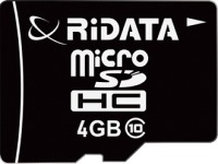 Photos - Memory Card RiDATA microSDHC Class 10 4 GB