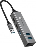 Photos - Card Reader / USB Hub BASEUS USB-A to 3xUSB 3.0 and 2xUSB 2.0 