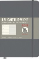 Photos - Planner Leuchtturm1917 Weekly Planner Notebook Soft Anthracite 