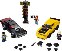 Construction Toy Lego 2018 Dodge Challenger SRT Demon and 1970 Dodge Charger R/T 75893 
