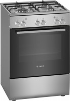 Photos - Cooker Bosch HGL 120B50Q stainless steel