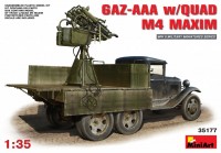 Model Building Kit MiniArt GAZ-AAA w/Quad M4 Maxim (1:35) 