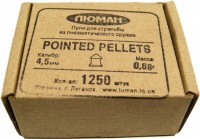Photos - Ammunition Luman Pointed Pellets 4.5 mm 0.68 g 1250 pcs 