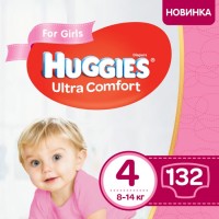 Photos - Nappies Huggies Ultra Comfort Girl 4 / 132 pcs 