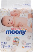 Photos - Nappies Moony Natural Diapers S / 60 pcs 