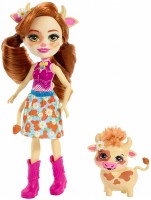Doll Enchantimals Cailey Cow and Curdle FXM77 