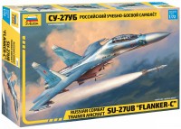 Model Building Kit Zvezda Combat Trainer Aircraft SU-27UB Flanker-C (1:72) 