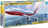 Model Building Kit Zvezda Civil Airliner Boeing 747-8 (1:144) 