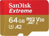 Photos - Memory Card SanDisk Extreme V30 A2 microSDXC UHS-I U3 64 GB