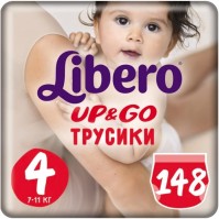 Photos - Nappies Libero Up and Go 4 / 148 pcs 