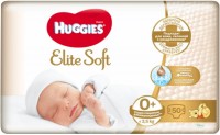 Photos - Nappies Huggies Elite Soft 0 Plus / 50 pcs 