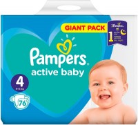 Nappies Pampers Active Baby 4 / 76 pcs 