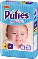 Photos - Nappies Pufies Sensitive 3 / 66 pcs 