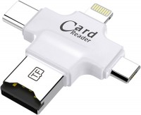 Photos - Card Reader / USB Hub Coteetci 4 in 1 Card Reader 