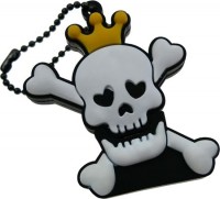 Photos - USB Flash Drive Uniq Pirate Symbol in the Crown 3.0 128 GB