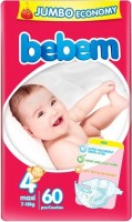 Photos - Nappies Bebem Diapers 4 / 60 pcs 