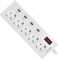 Photos - Surge Protector / Extension Lead Promate Powerstrip-4EU 