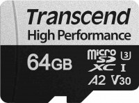 Photos - Memory Card Transcend microSDXC 330S 64 GB