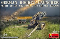 Photos - Model Building Kit MiniArt German Rocket Launcher with 28 cm WK SPR and 32 cm WK Flamm (1:35) 