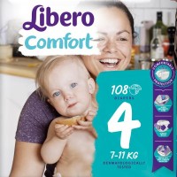 Photos - Nappies Libero Comfort 4 / 108 pcs 