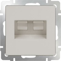 Photos - Socket Werkel WL03-RJ45+RJ45 ivory