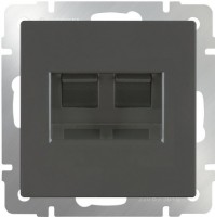 Photos - Socket Werkel WL07-RJ45+RJ45 graphite