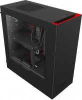 Photos - Computer Case NZXT S340 red