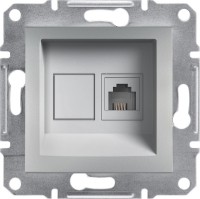 Photos - Socket Schneider Asfora EPH4100161 silver