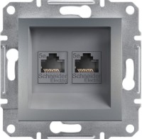 Photos - Socket Schneider Asfora EPH4400162 gray